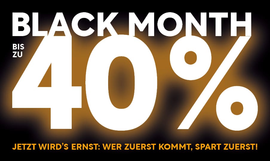 Mehr über den Artikel erfahren November-Aktion: BLACK MONTH