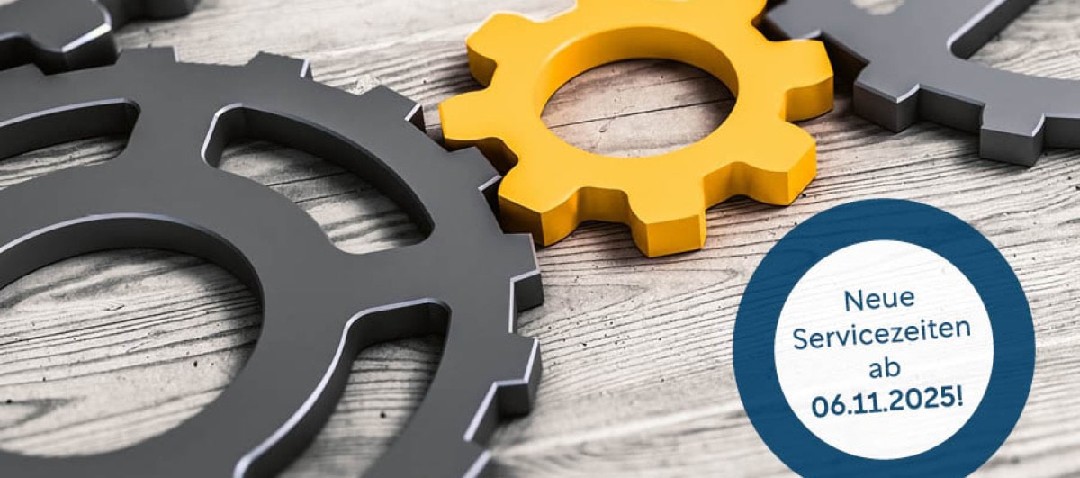 Du betrachtest gerade Neue Servicezeiten im Technischen Service ab 06.11.2025