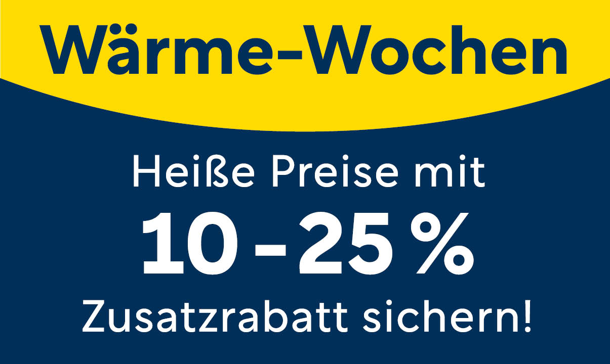 Mehr über den Artikel erfahren Wärme-Wochen: Jetzt attraktive Zusatzrabatte sichern!